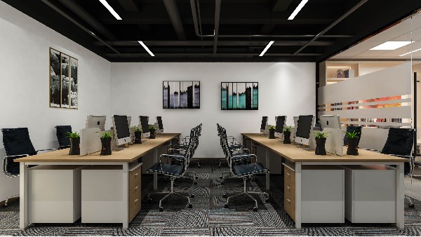 辦公室設(shè)計(jì)布局-辦公室空間裝修-50平方辦公室裝修-深圳文豐裝飾