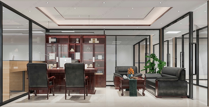 辦公室效果圖設計-文豐裝飾