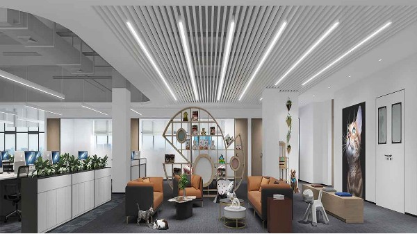 干飯洽談區(qū)效果圖設(shè)計(jì)-寶安區(qū)企業(yè)裝修效果圖-深圳文豐裝飾