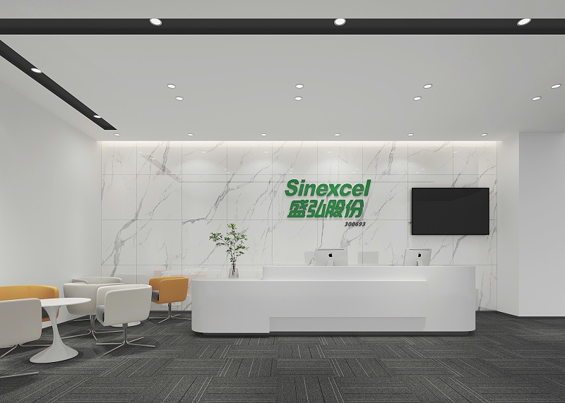 盛弘股份前廳前臺(tái)設(shè)計(jì)-文豐裝飾