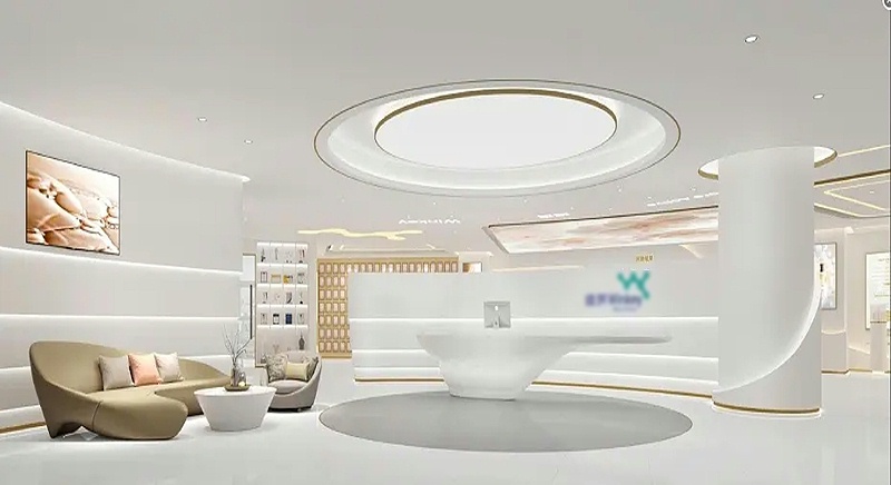 辦公室前廳設(shè)計(jì)效果圖-文豐裝飾