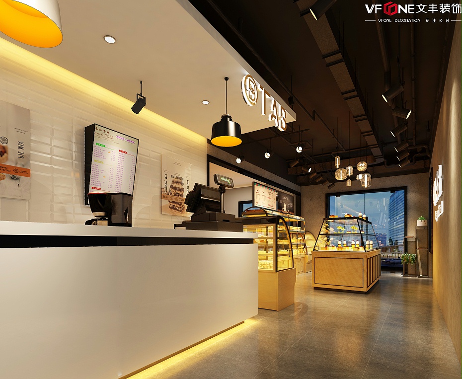 面包店前臺裝修效果圖