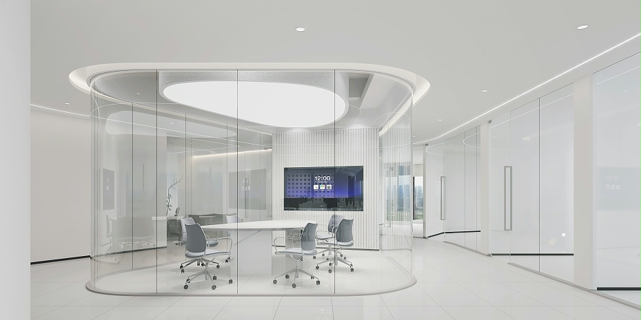 辦公區(qū)設(shè)計(jì)效果圖-深圳文豐裝飾