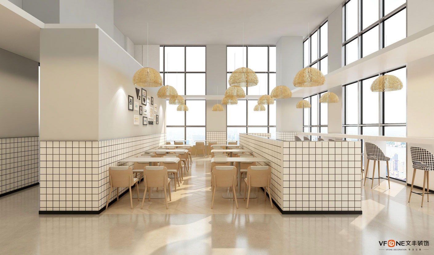 快餐店室內(nèi)裝修怎么節(jié)省施工成本？簡(jiǎn)約DIY設(shè)計(jì)隔斷案例！