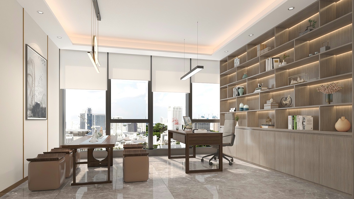 中式辦公室設(shè)計(jì)