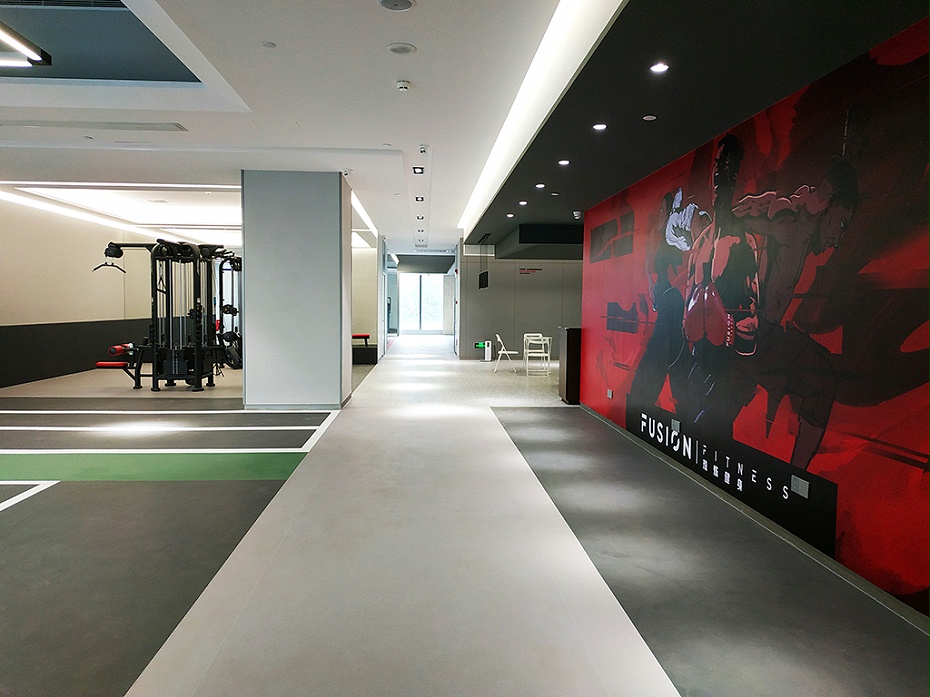 健身房裝修實(shí)景圖