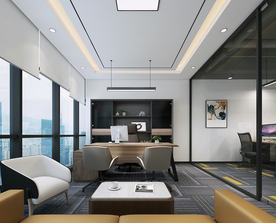 深圳總經(jīng)理辦公室裝修設(shè)計(jì)效果圖