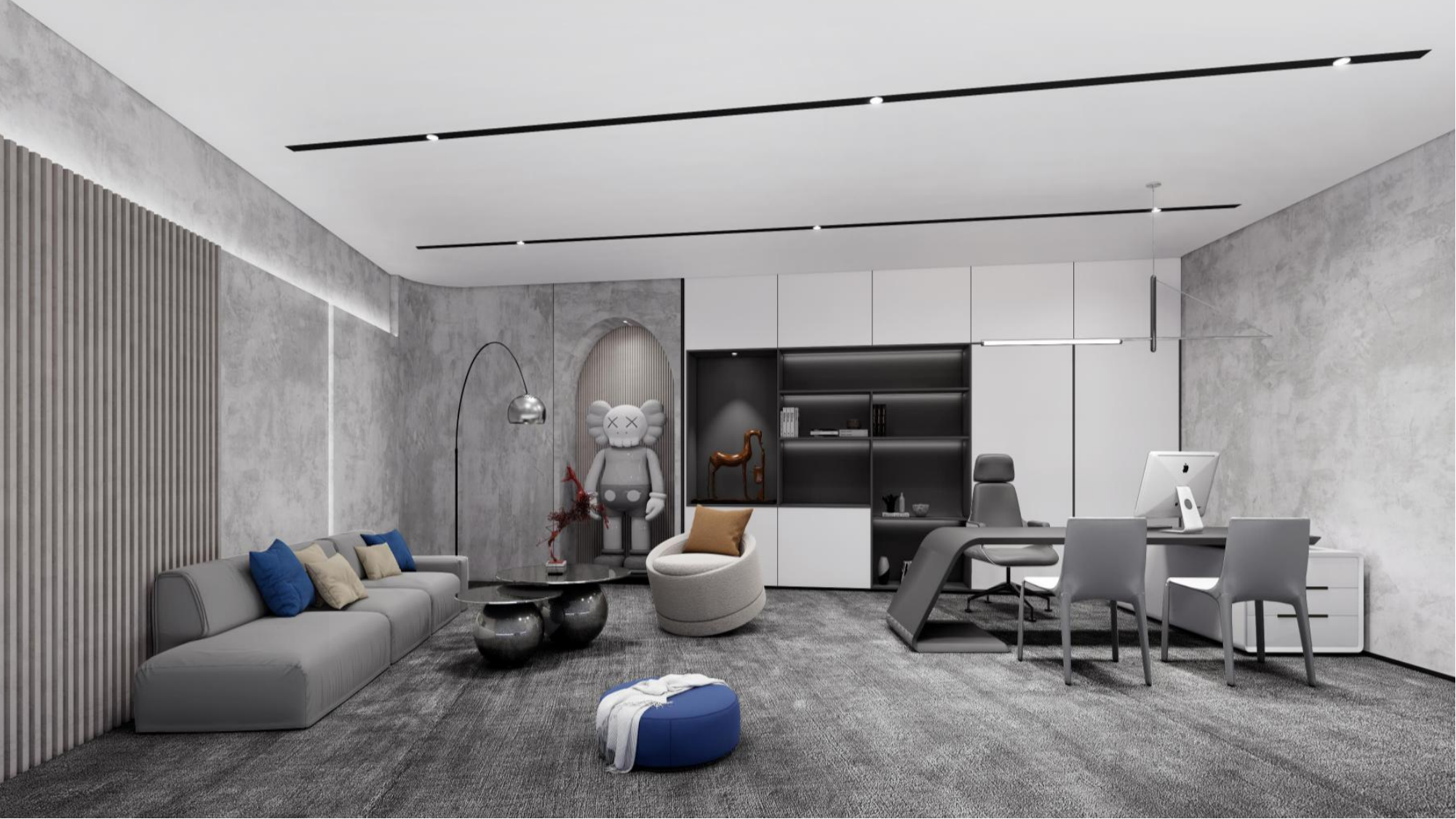 現(xiàn)代中式風(fēng)格辦公室設(shè)計(jì)布局裝修-工業(yè)風(fēng)格室內(nèi)設(shè)計(jì)