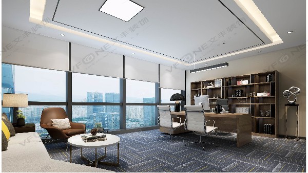 辦公室裝修色彩搭配技巧-350平方辦公室裝修-深圳文豐裝飾
